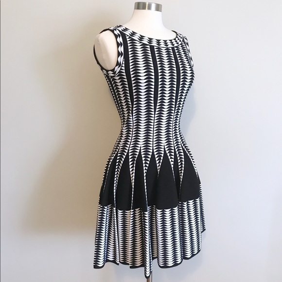 alaia fit and flare dress